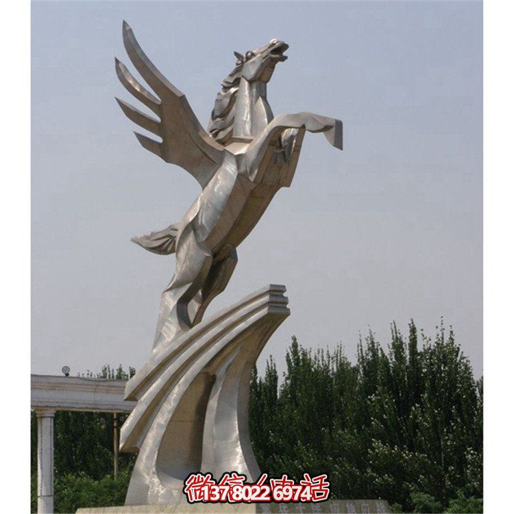 不銹鋼拉絲雕塑，點綴廣場、學校及園林景觀