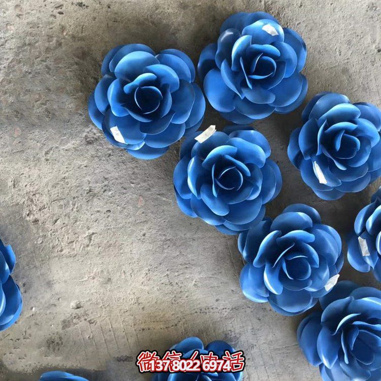 不銹鋼彩繪公園戶(hù)外花朵擺件