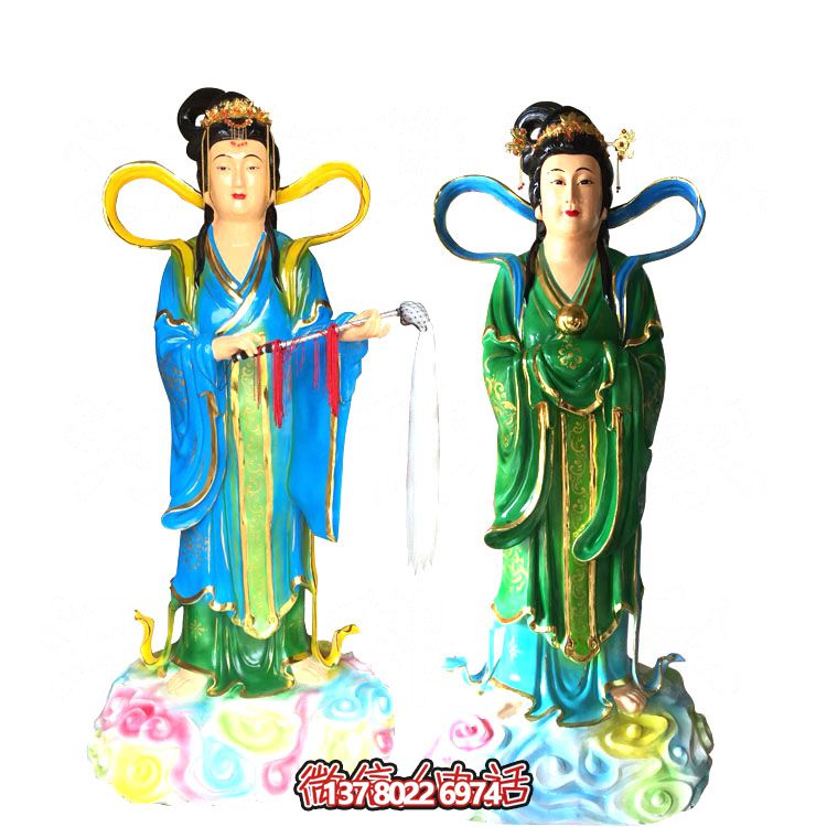 七仙女玻璃鋼雕塑，打造完美園林