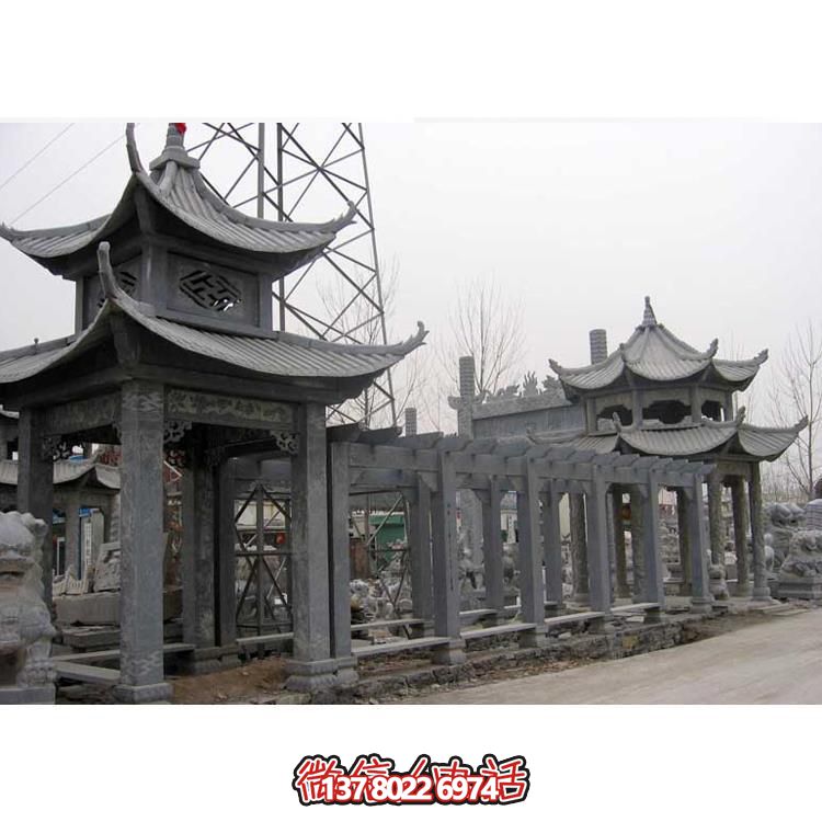 精美石雕，時尚的大理石長廊營造絕美的戶外公園雕塑