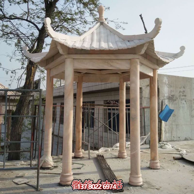 大理石休閑涼亭，美化庭院陽(yáng)臺(tái)