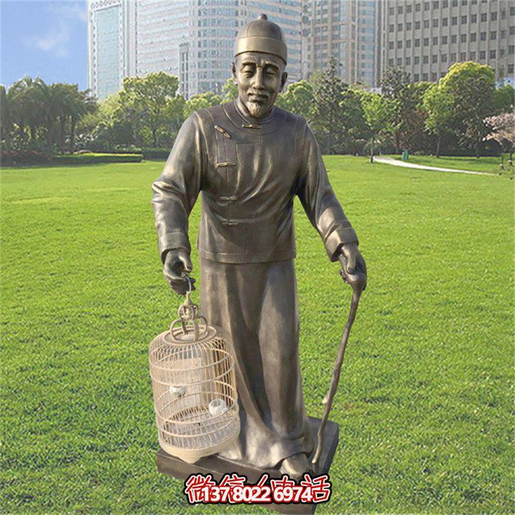 仿古風格玻璃鋼雕像，為公園提供優雅的民俗裝飾