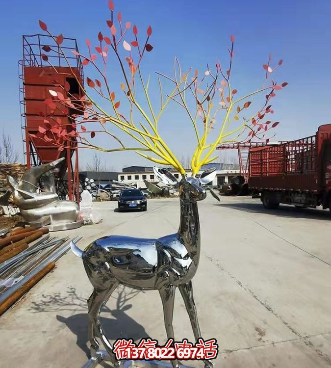 鏡面反射的大型梅花鹿，讓你輕松擁有完美的景觀