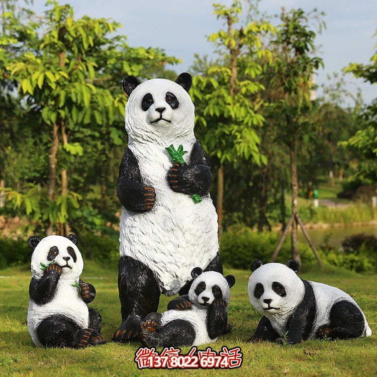 玻璃鋼仿真熊貓，讓動物園的動物更加生動