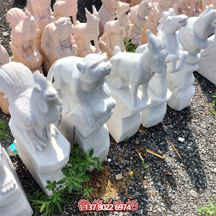 十二生肖小石雕擺件，帶來更多的吉祥與幸運