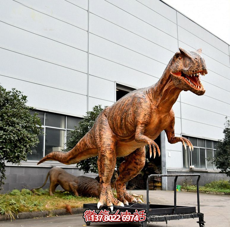 戶(hù)外園林大型仿真玻璃鋼恐龍雕塑